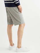 Sunspel - Straight-Leg Cotton-Terry Drawstring Shorts - Gray