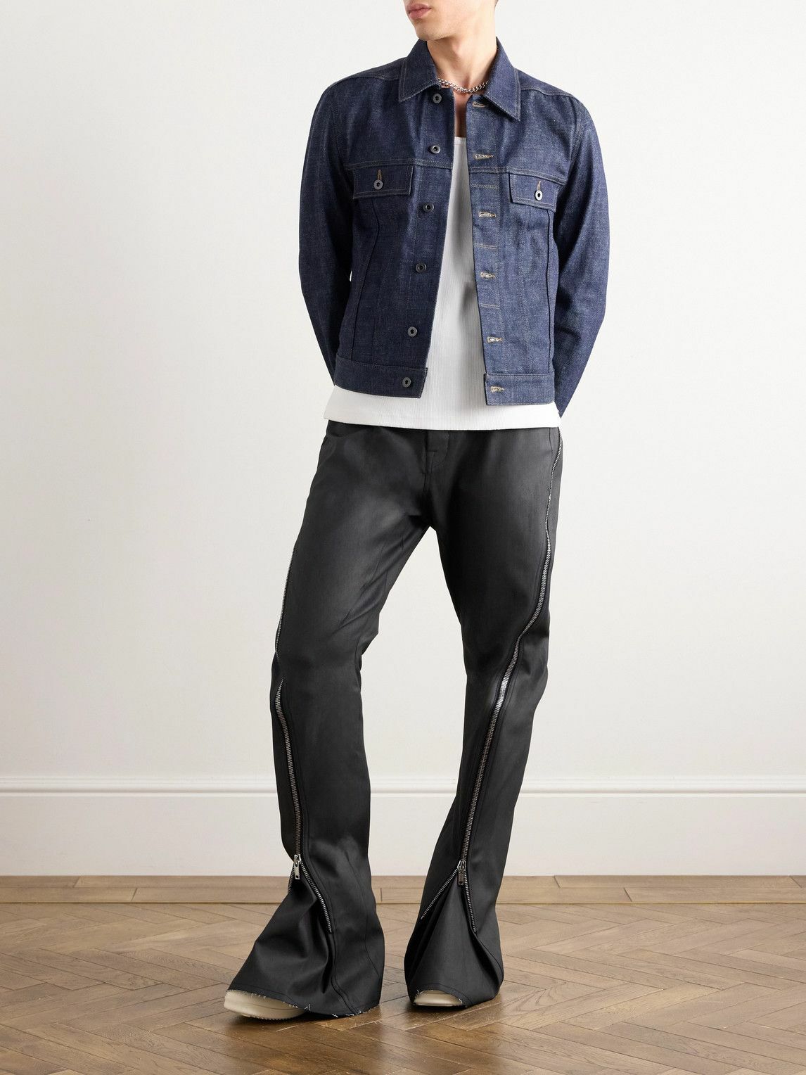 DRKSHDW by Rick Owens - Slim-Fit Denim Trucker Jacket - Blue Rick