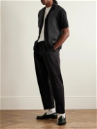 Rag & Bone - Harvey Camp-Collar Jacquard-Knit Cotton-Blend Shirt - Black