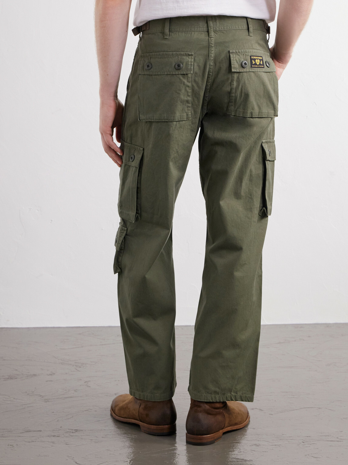 Human Made - Straight-Leg Logo-Appliquéd Cotton Cargo Trousers - Green