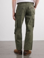 Human Made - Straight-Leg Logo-Appliquéd Cotton Cargo Trousers - Green