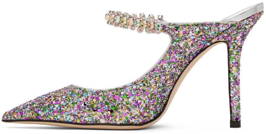 Jimmy Choo Multicolor Glitter Bing 100 Heels Jimmy Choo