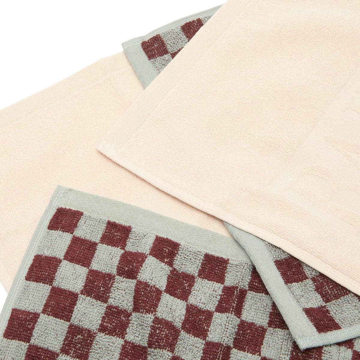 Baina Face Cloth Gift Set in Clay/Cement/Rhus 