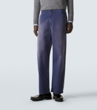 Miu Miu Cotton gabardine wide-leg pants