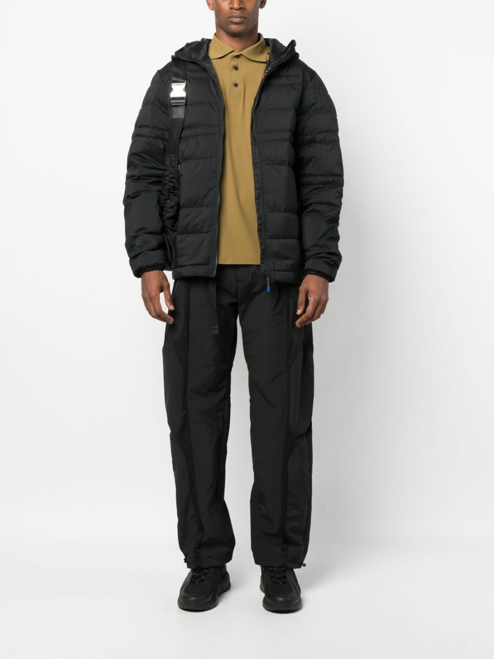 MAAP Black Hooded Puffer Jacket