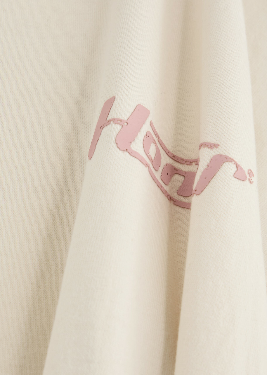 Honor The Gift Honor Globe Printed Cotton T-shirt Cream