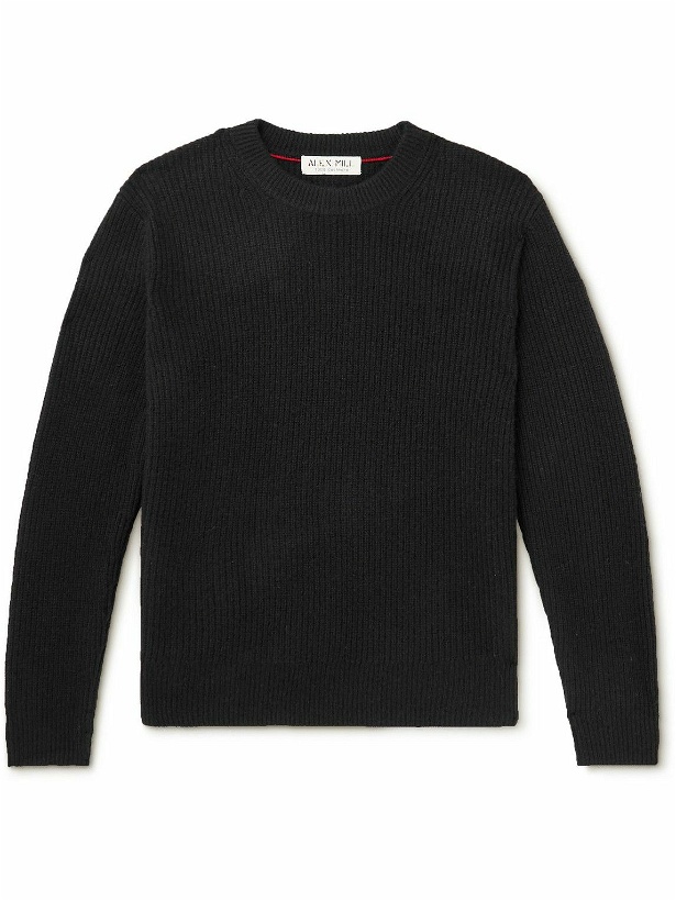 Photo: Alex Mill - Jordan Ribbed Brushed-Cashmere Sweater - Black