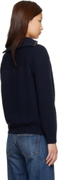 ANINE BING Navy Sammy Track Jacket