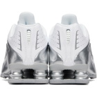 Nike White & Silver Shox R4 SE Sneakers