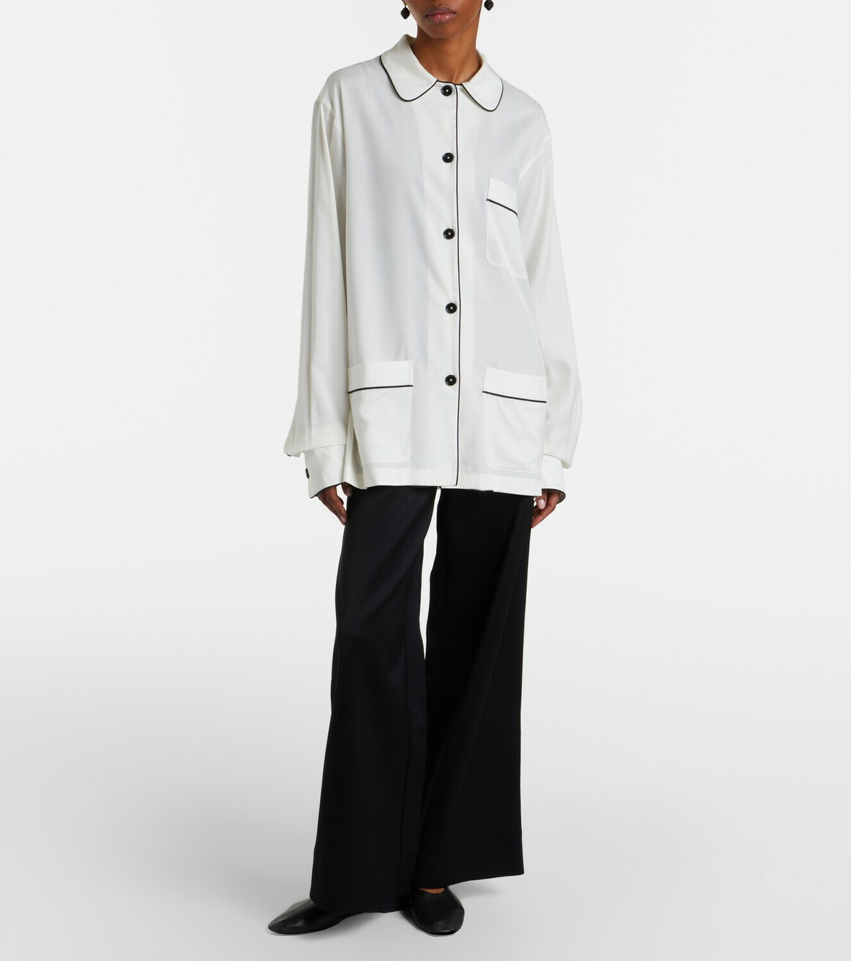Toteme Oversized silk shirt