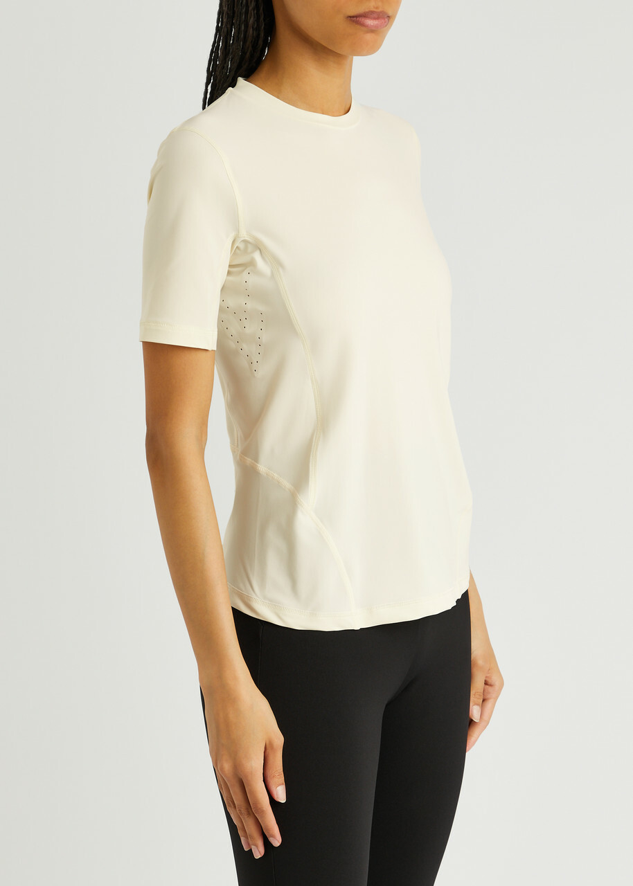 Moncler Grenoble Day-Namic Stretch-jersey T-shirt Ivory