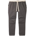 Beams Plus - Slim-Fit Tapered Cotton-Blend Twill Drawstring Trousers - Gray