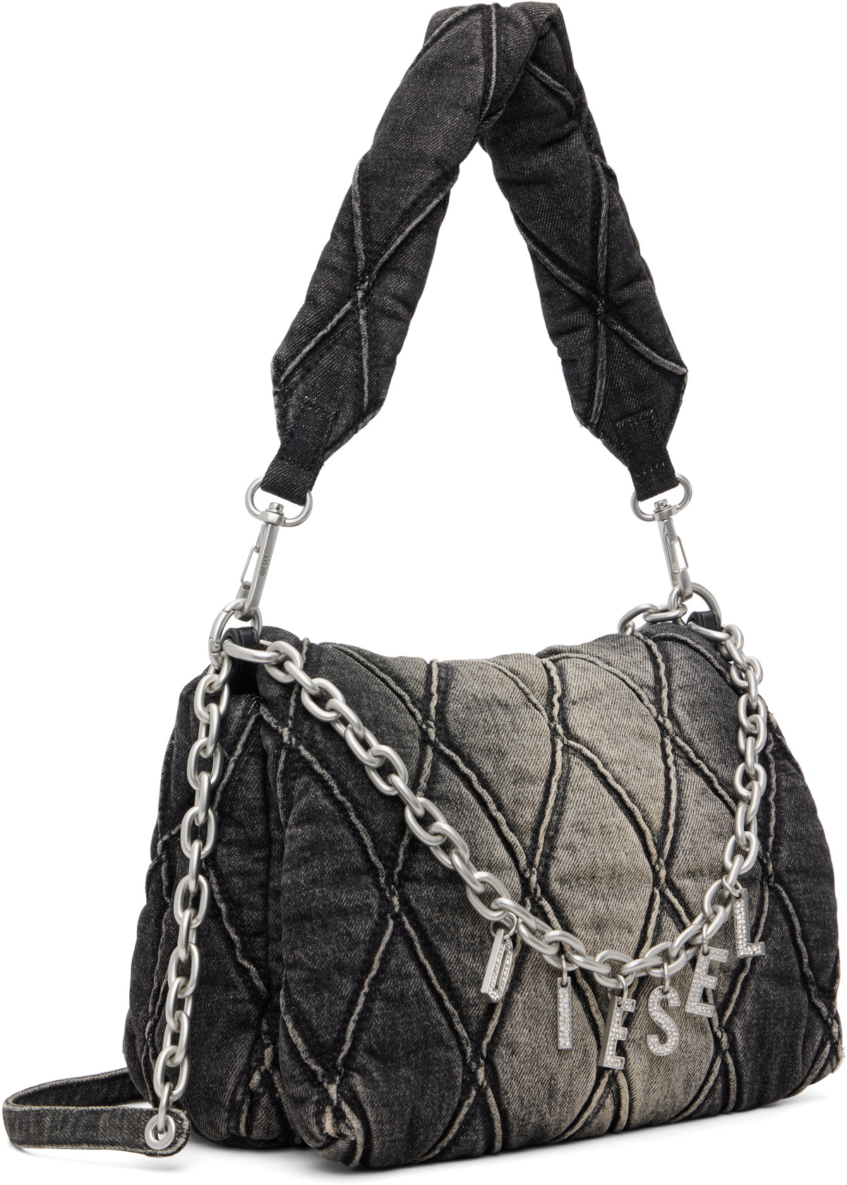 Diesel Black Charm-D Shoulder M Bag