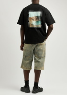 Mki Miyuki Zoku Resort Logo Cotton T-shirt Black