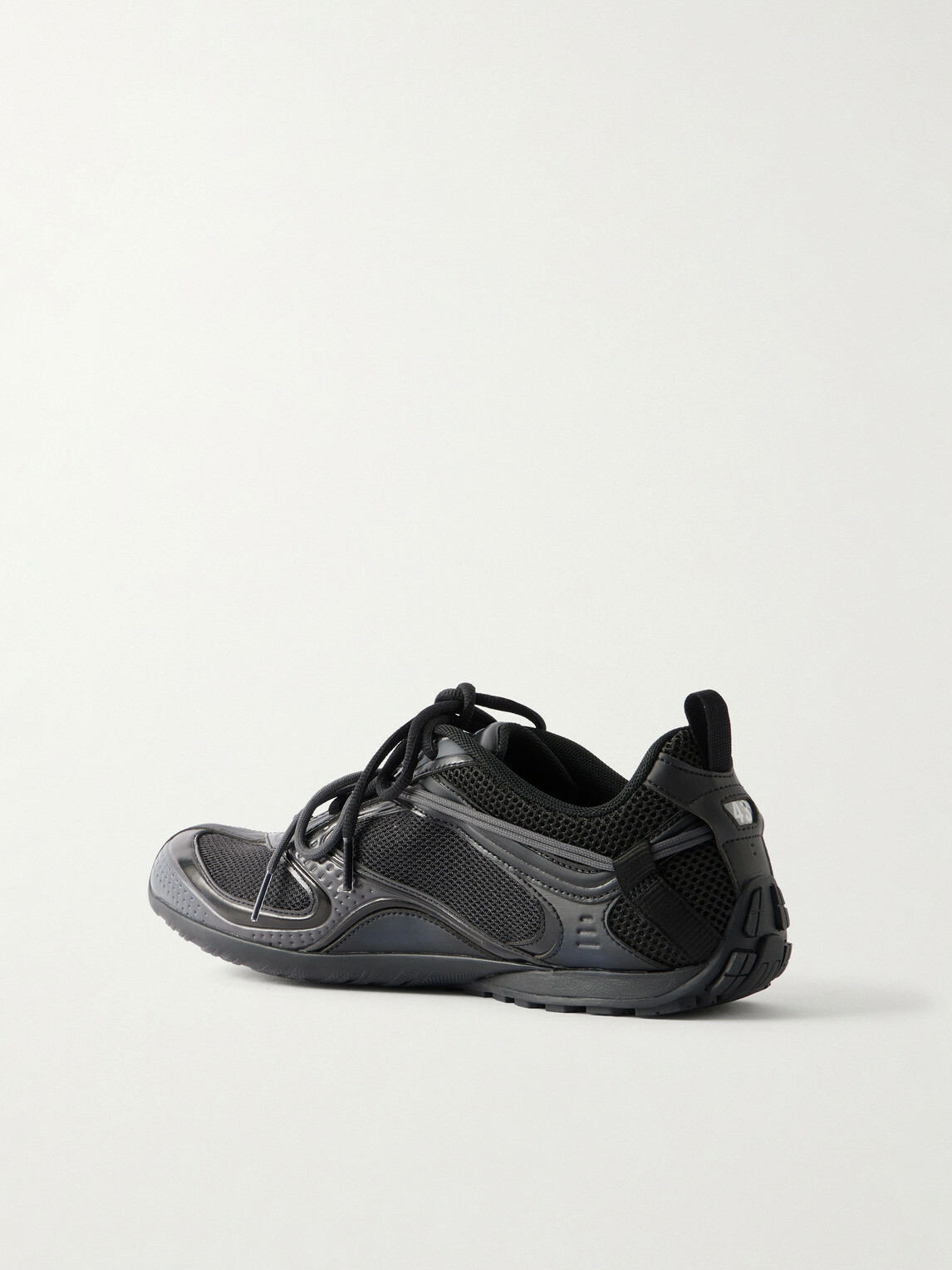 Balenciaga - Radar Leather-Trimmed Mesh Sneakers - Black