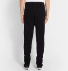 Isabel Benenato - Black Slim-Fit Tapered Wool-Blend Drawstring Trousers - Black