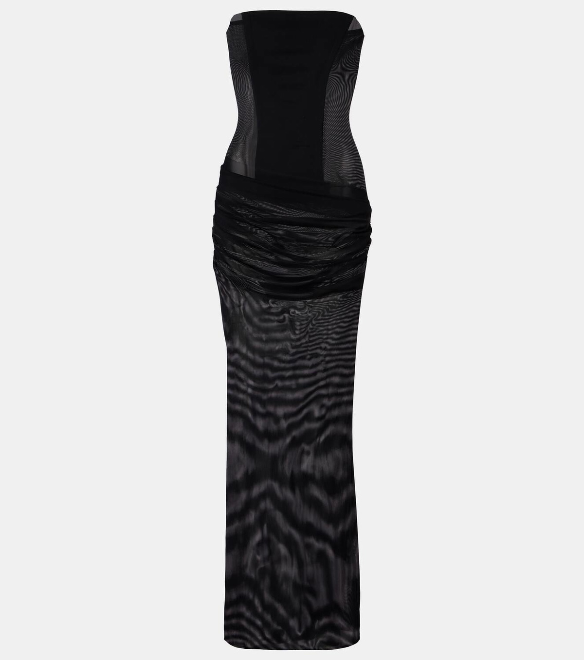 Alex Perry Sheer strapless corset dress