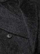 Brioni - Double-Breasted Alpaca and Wool-Blend Coat - Blue