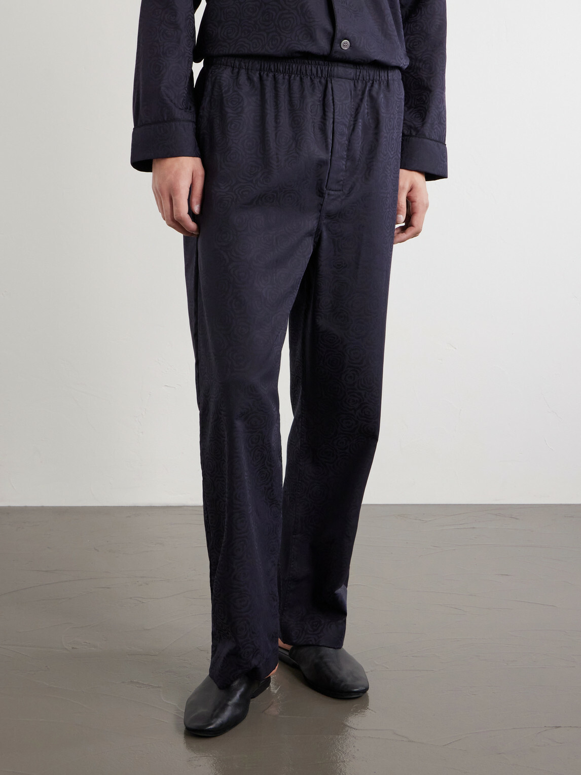 Derek Rose - Paris 17 Cotton-Poplin Pyjama Set - Black