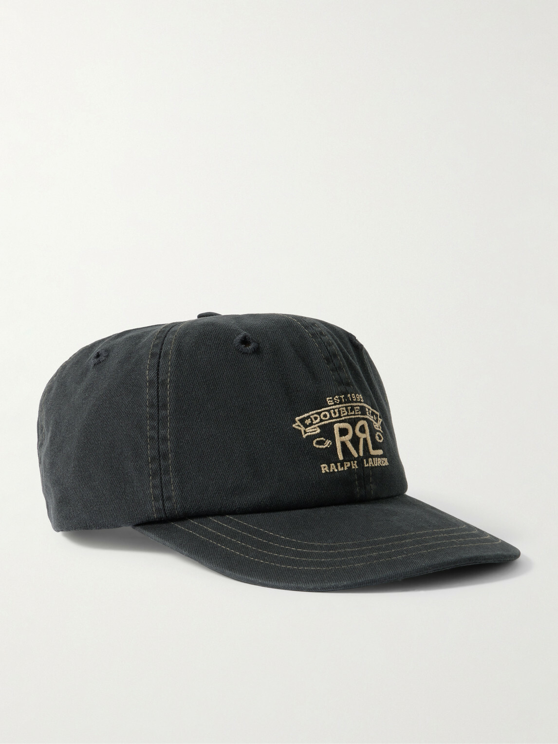 RRL - Logo-Embroidered Cotton-Twill Baseball Cap