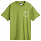 Good Morning Tapes Men's Sun Logo T-Shirt in Leaf