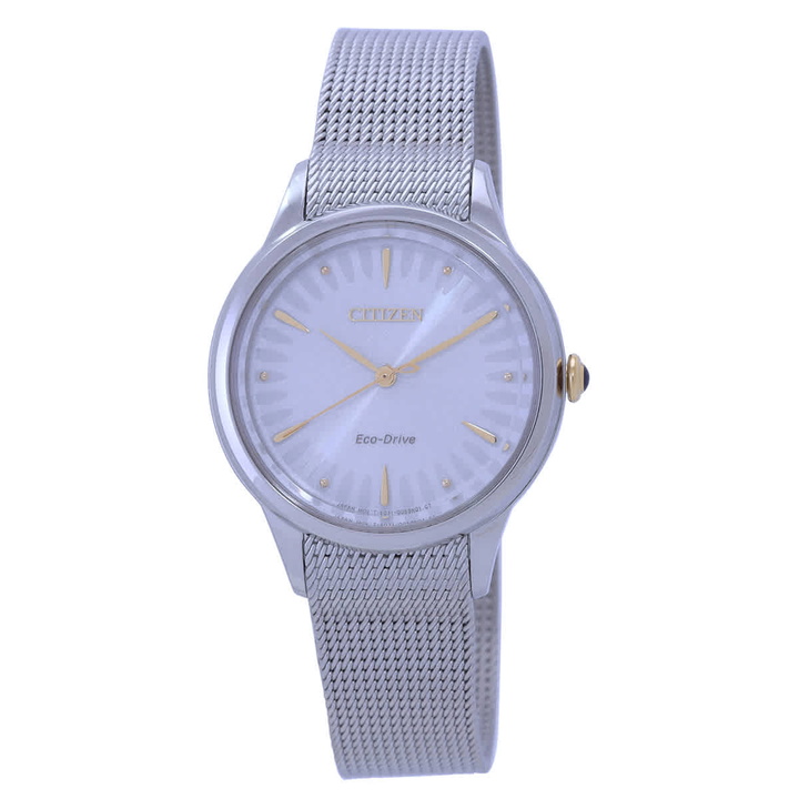Photo: Citizen L Series Eco-Drive Silver Dial Ladies Watch EM0814-83A