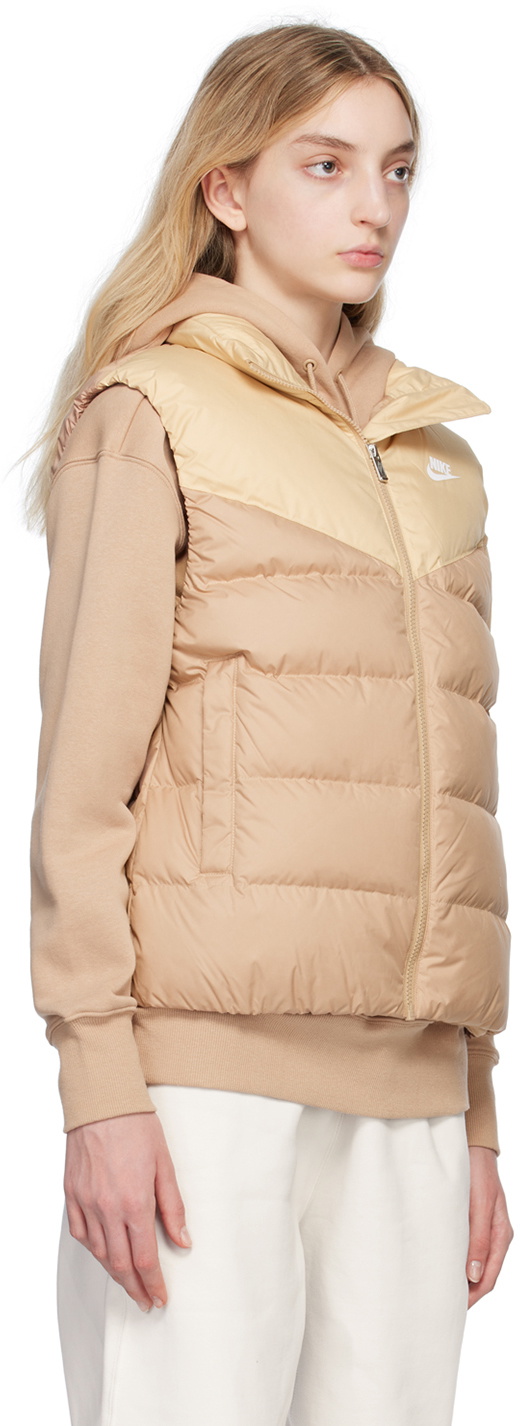 Nike Tan Sportswear Therma-Fit Windrunner Down Vest