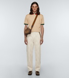 Gucci - Web-collar piqué polo shirt