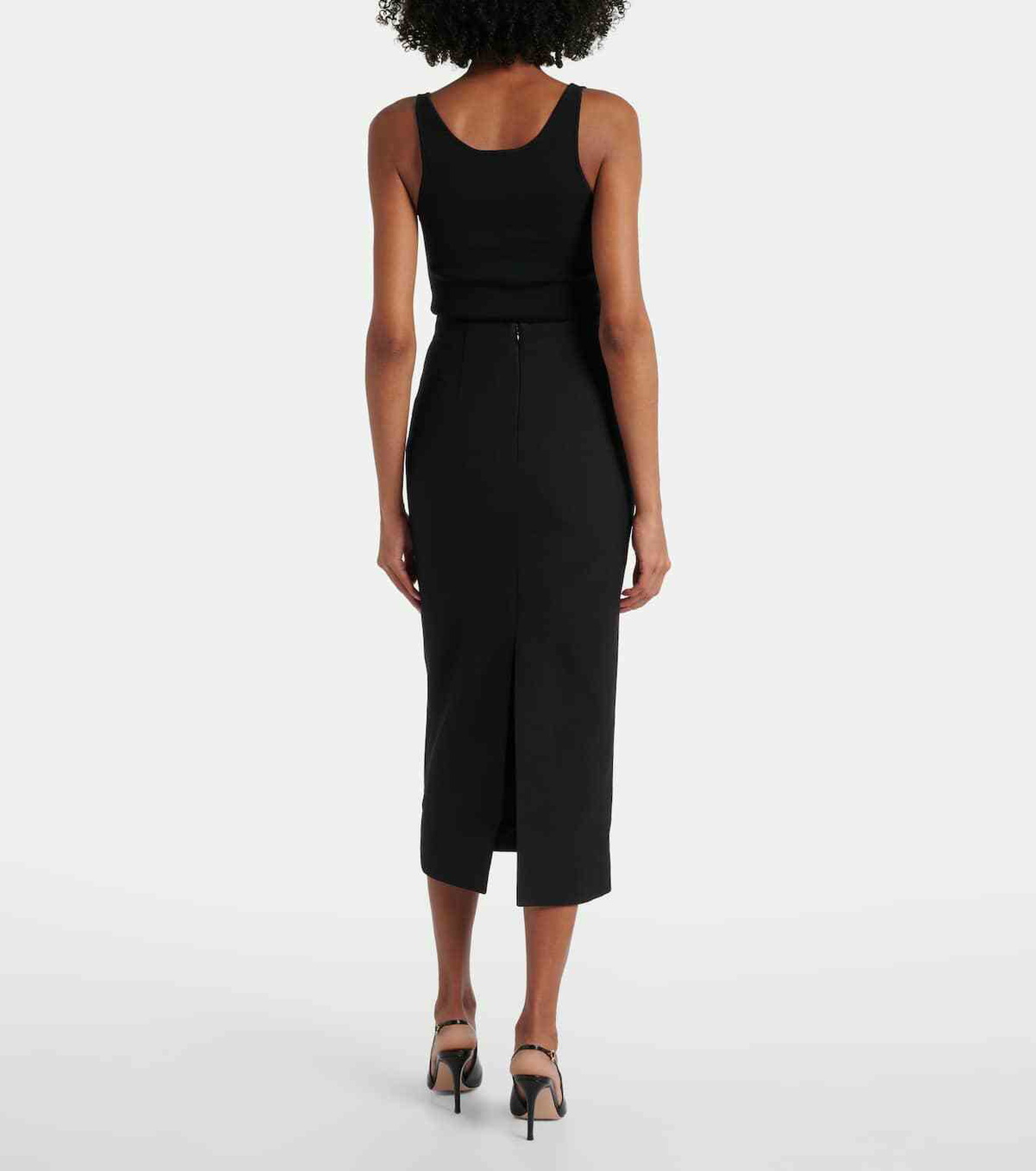 Roland Mouret Pencil crêpe midi skirt