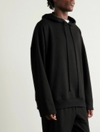 The Row - Stanley Cotton and Cashmere-Blend Jersey Hoodie - Black