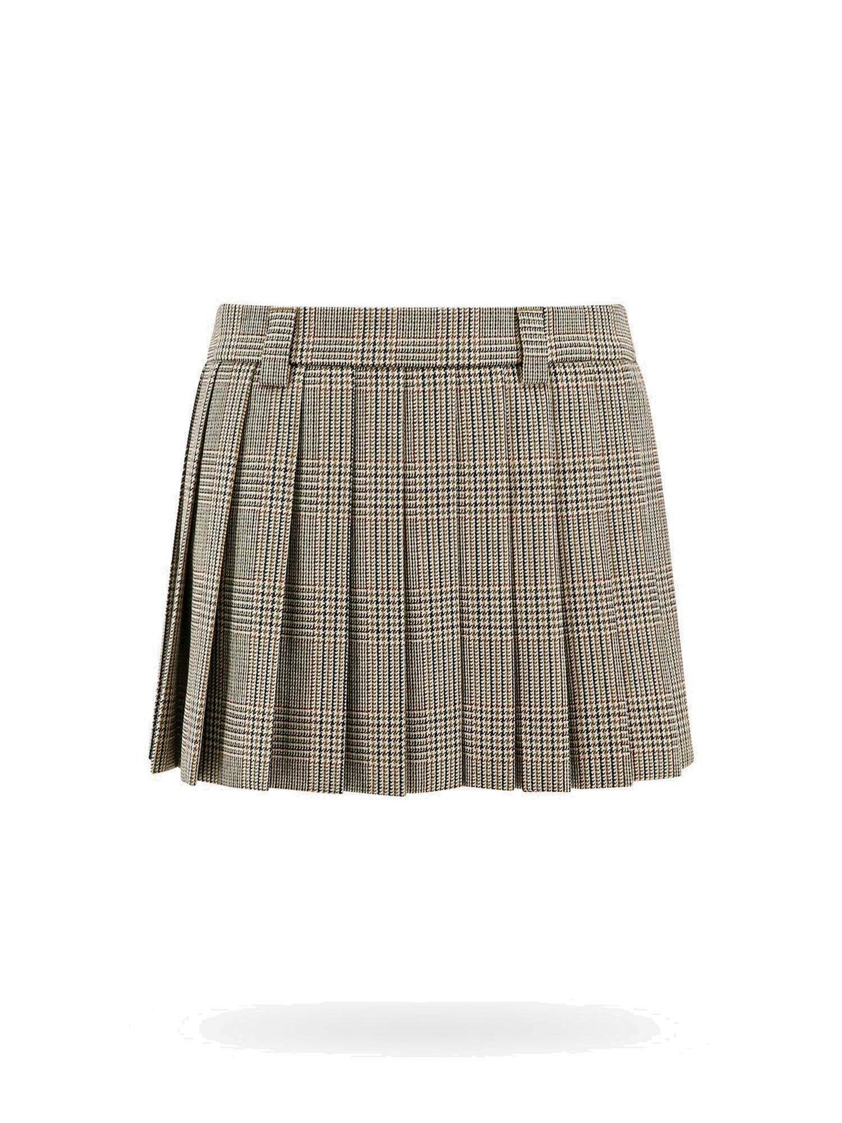 Miu Miu Skirt Brown Womens Miu Miu