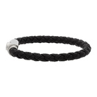 Salvatore Ferragamo Black Small Braided Bracelet