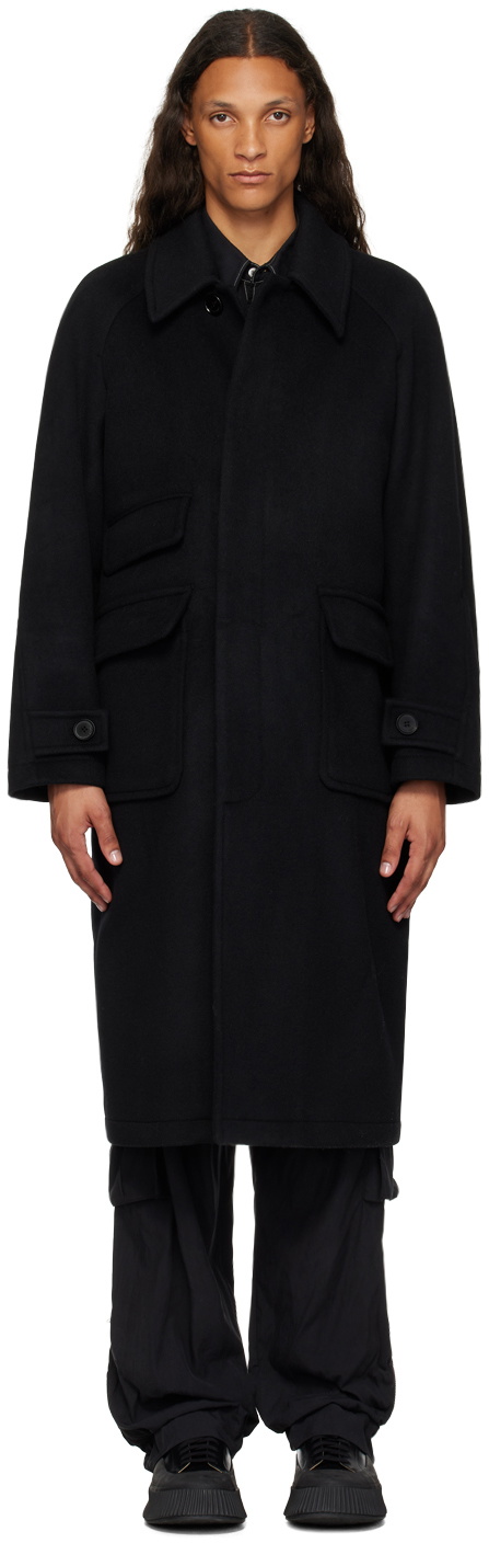 AFTER PRAY Black Tourist Coat