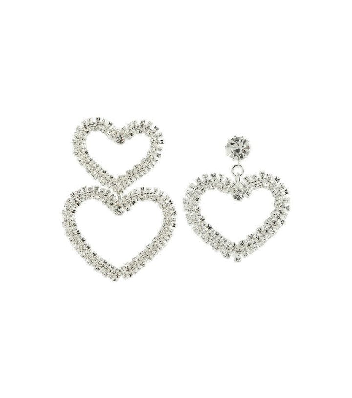 Photo: Magda Butrym - Embellished asymmetric heart earrings