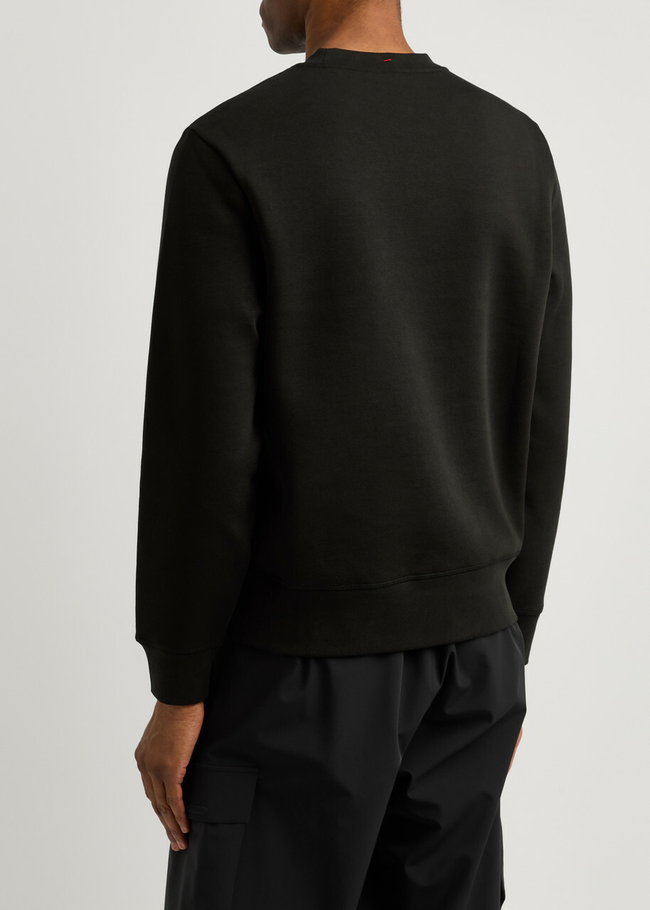 Moncler Grenoble Day-Namic Logo-print Jersey Sweatshirt Black