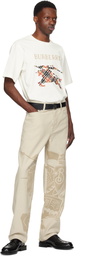 Burberry Beige Regular Fit EKD Jeans