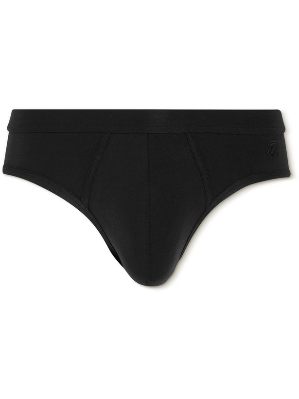 Photo: Zegna - Stretch-Lyocell Briefs - Black