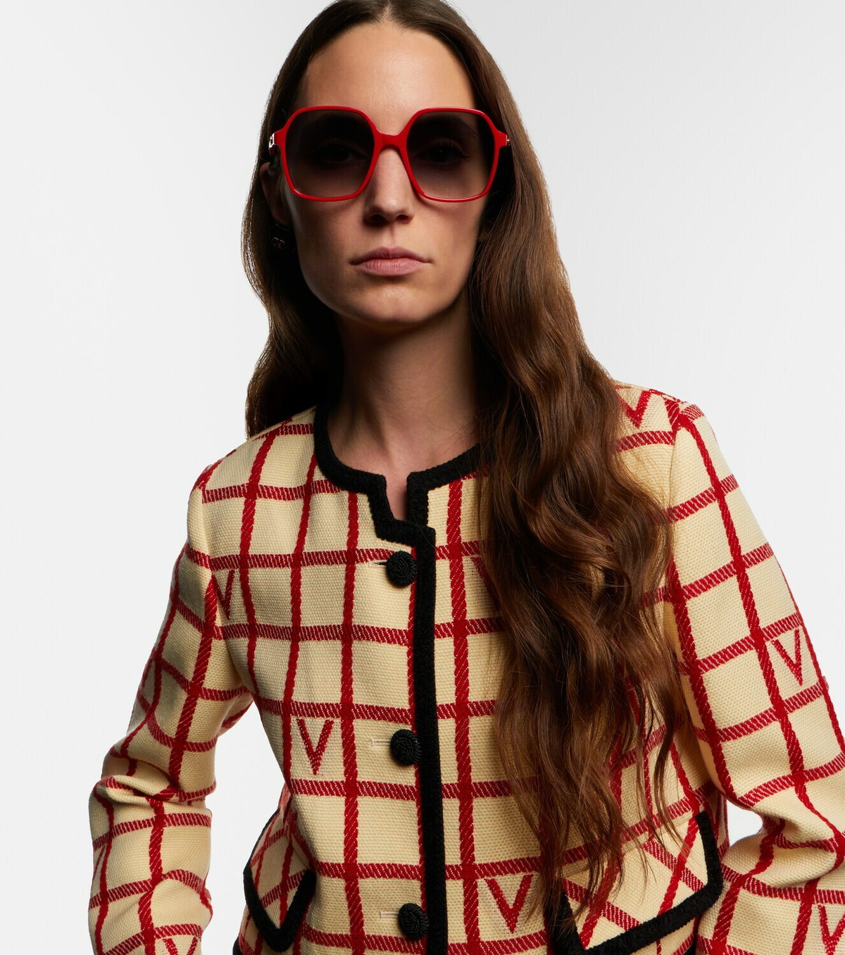 Valentino Light V VLogo oversized sunglasses