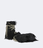 Rick Owens Megalace Lunar Mega shearling mid-calf boots