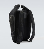 Loewe Flex canvas and suede backpack
