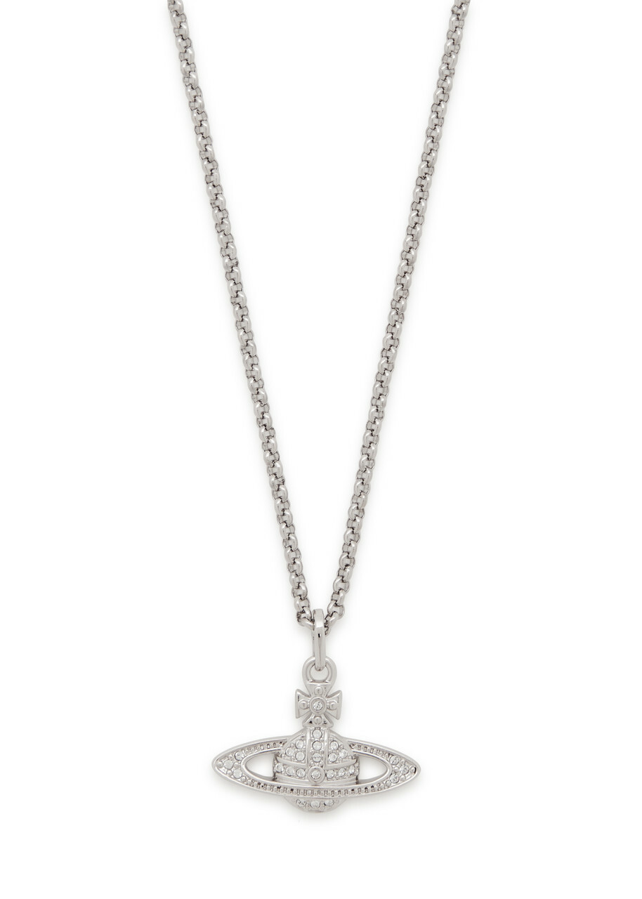 Vivienne Westwood Mini Bas Relief orb Necklace - Silver - One Size