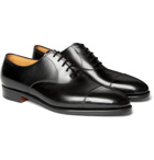 John Lobb - City II Burnished-Leather Oxford Shoes - Black