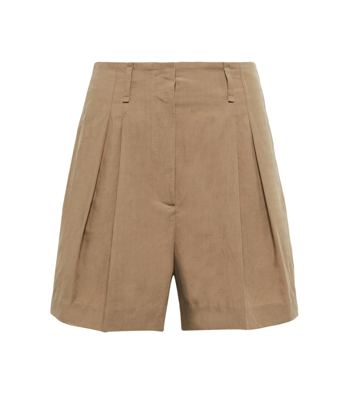 ショートパンツ BRUNELLO CUCINELLI Linen cotton shorts Brown Brunello Cucinelli - Tan Farro Drawstring Shorts