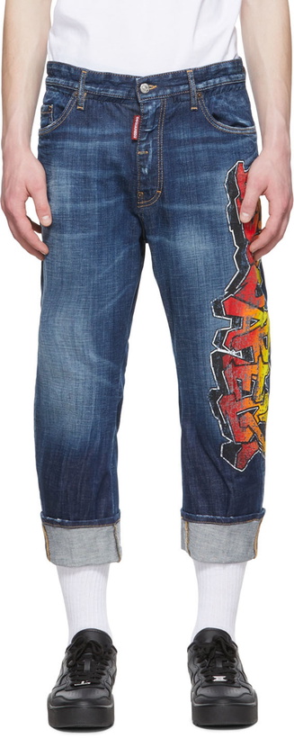 Photo: Dsquared2 Blue Clean Wash Jeans