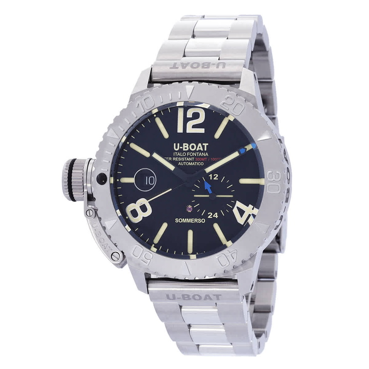 Photo: U-Boat Lefty Sommerso Automatic Black Dial Mens Watch 9007/A/MT