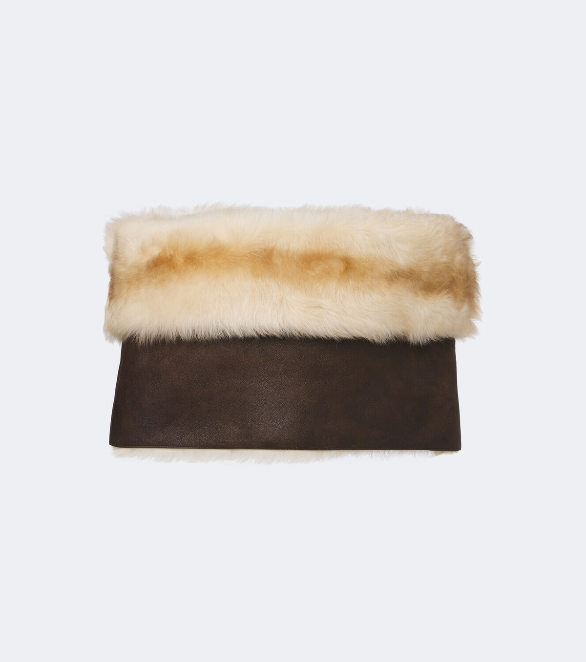 Gucci Off-shoulder shearling crop top