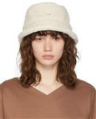 Hugo Off-White Fleece Bucket Hat