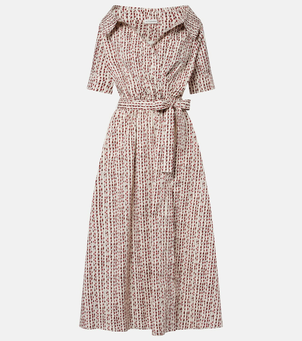 Altuzarra Lydia printed cotton-blend wrap dress