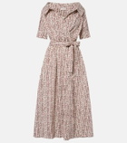Altuzarra Lydia printed cotton-blend wrap dress