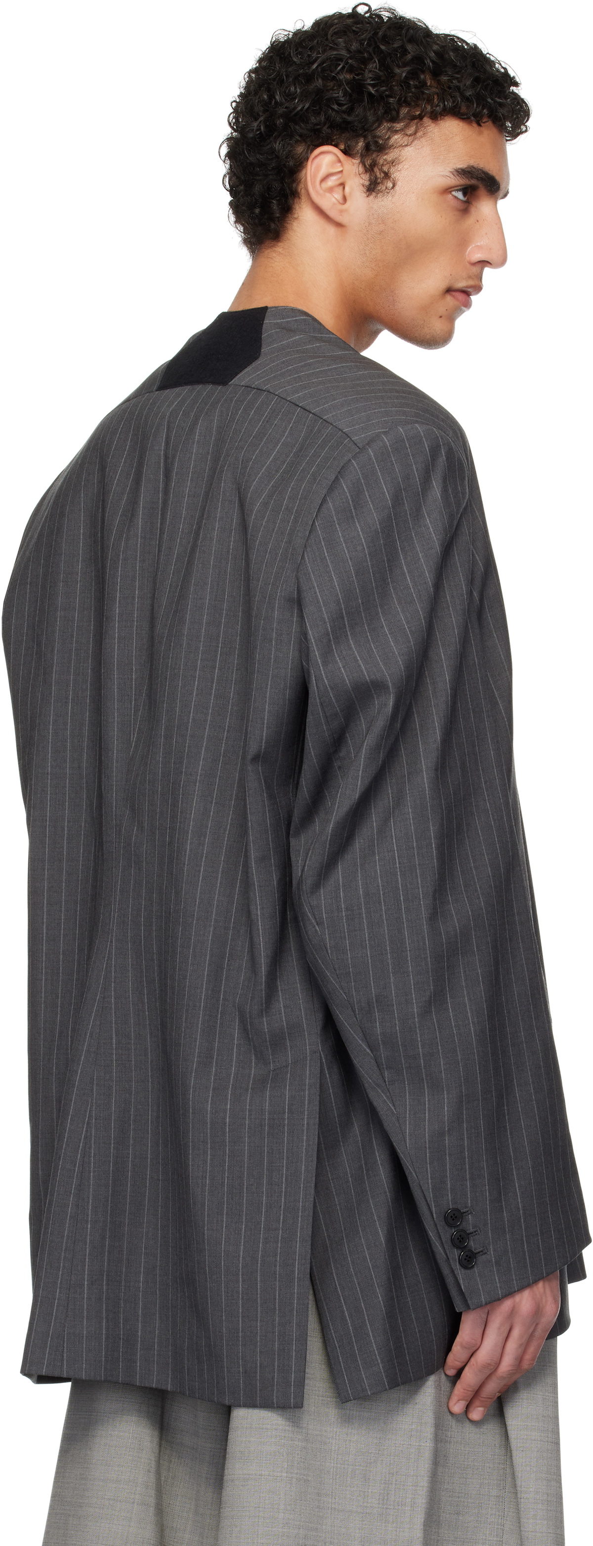 Hed Mayner Gray Cashmere Blazer